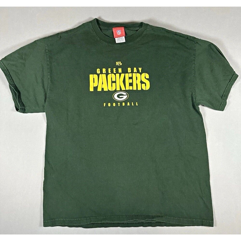 NFL Green Bay Packers Football Shirt Green/Yellow Unisex Adult L